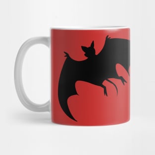 Black Bat Silhouette Mug